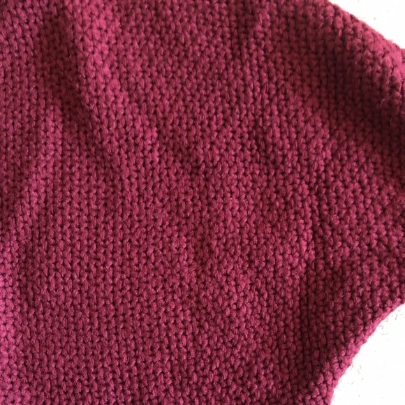 ZAFUL open front cardigan in wine red. ONE SIZE. - Picture 2 of 5